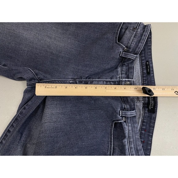 Talbots Size 10 Flawless Five Pocket Jeans Slim Ankle Raw Hem Gray Curvy 34x30 - Picture 11 of 16